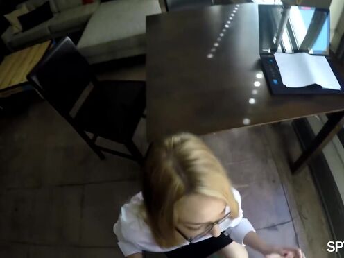 Internship casting with internal cumshot