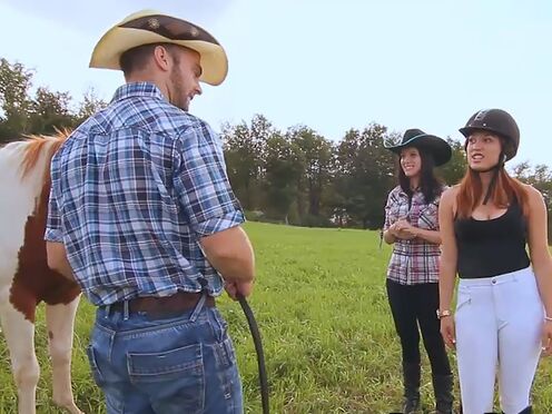 French Cowboy eats Booty Outdoors on Quad!