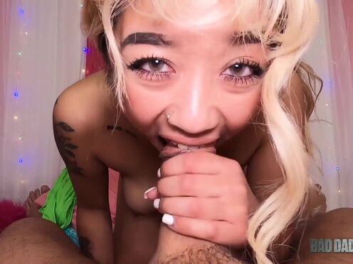 BadDaddyPOV - Adorable Asian Stepdaughter Gia Dibella Loves A Big Cock In Her Tight Cunt