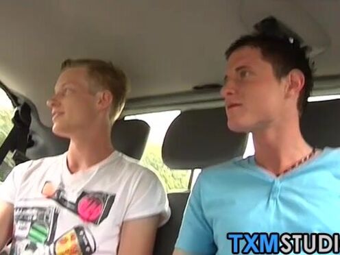 Athletic youngster banged hard while sucking thick dick