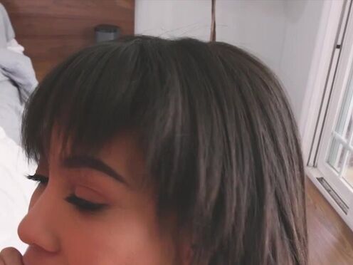 Glam beautiful babe with large tits gets her booty oiled before fucking