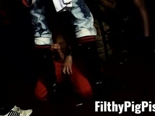 Perverted gay men gather for a piss kiss fuck session