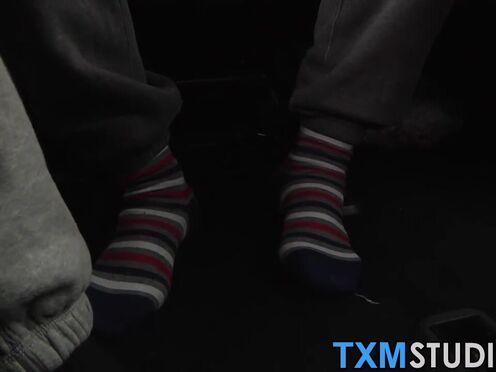 Young blonde twink picked up for a round of ass pumping