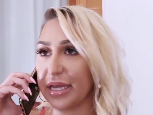 Booty stepmom porn star Nina Kayy doggy & meat riding