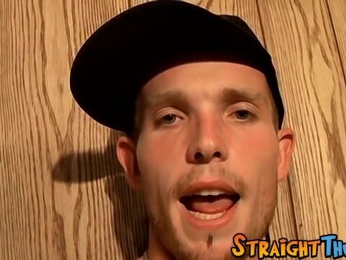 Slim thug jerks his huge cock off & cums loads on his belly