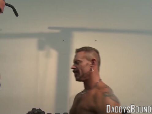 Pierced muscle hunk sexy nipple torment & BDSM domination