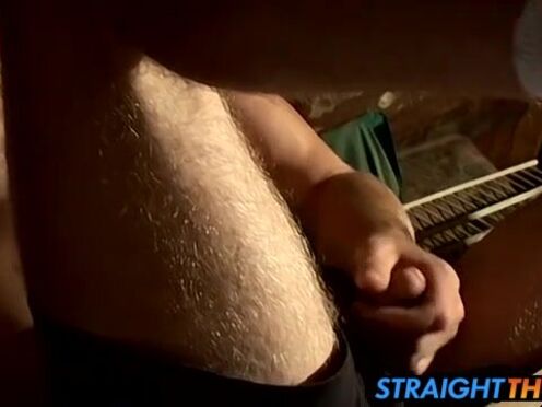 Straight thugs Billy & Duke wanking off in the attic