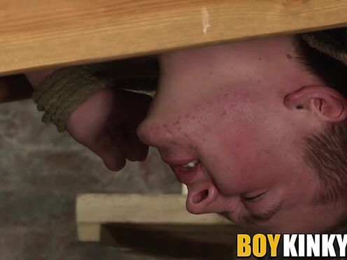 Huge dick dom anally disciplines twink & marks him with cum