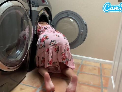 Screwed my step-sister while doing laundry