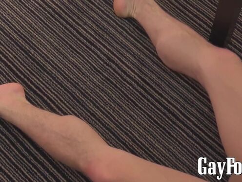 Young skinny twink Chav beats his meat in lustful solo act