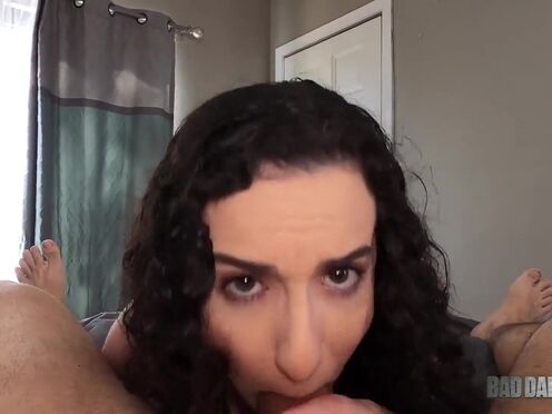 BadDaddyPOV - Nerdy Teen Lyra Lockhart Finally gets a chance to be Alone with her Step Dad