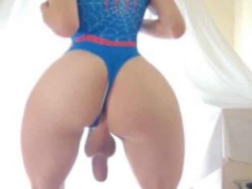 Spidergirl tbabe cosplay sissy