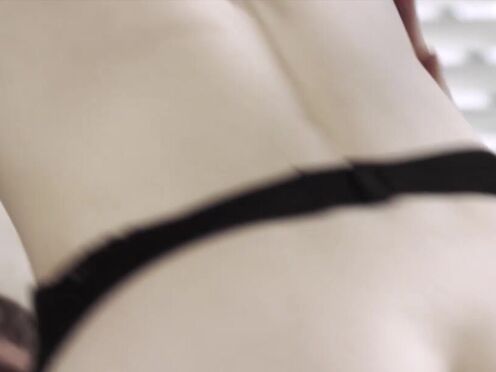 Young beautiful babe in stockings Evelyn Clair enjoys doggy style