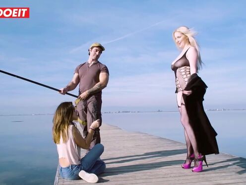 Big Boobs Blonde Fucks A Babe's Lover Right In Front Of Her - pornhd