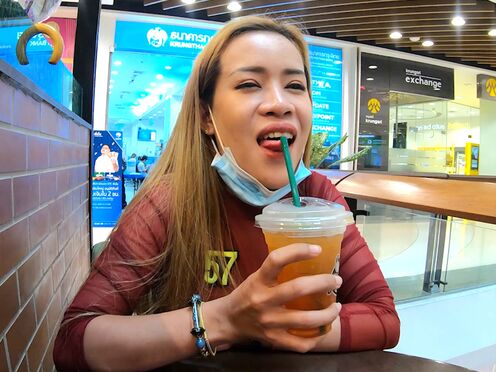 Big tits amateur Thai STEPMOM GF sex after a visit to the mall