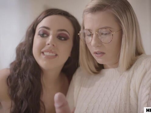 Virgin step sister & BESTFRIEND playing a dirty game with jerk brother