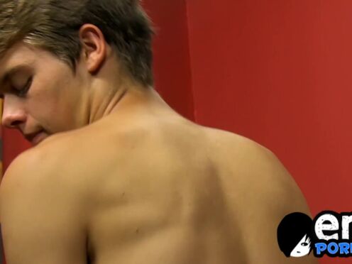 Nipple pierced boy Alex Jordan ass pumping tightened after blowjob