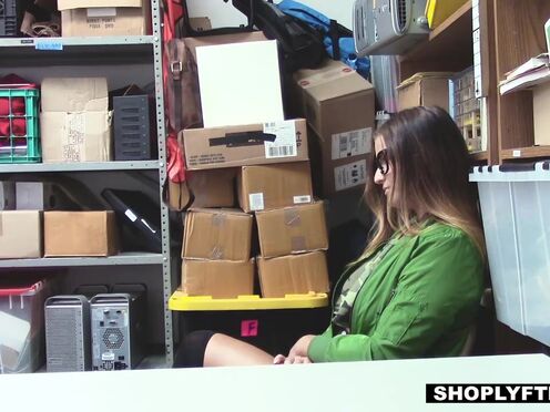 Rough pounding for shoplifter Dakota Rain
