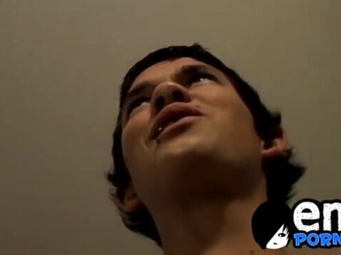 Handsome stud loves sucking his friends giant long sword