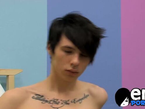 Dylan Scouville wanks his hard prick & blows a sexy load
