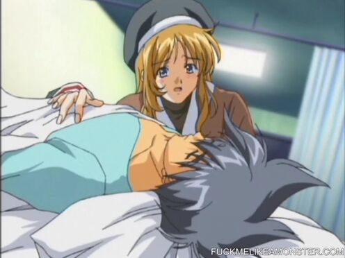 Titty anime teen gets her unshaved snatch screwed